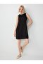 Bitter Brown Loose-Fit Sleeveless Linen Blend Dress - 2