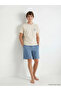Blue Standard Fit Men's Shorts Pajama Set - 2