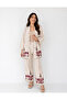 Premium Ethnic Embroidery Kimono Jacket and Pants Two-Piece Set