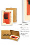 White Wooden Framed Abstract Patterned Painting - Vibrant Tones |   Huhu1196 - 2