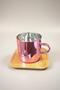 2-Person Mirrored Glass Coffee Cup Pink - 3