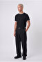Men's Crew Neck Regular Fit Knitwear T-Shirt Black - 2