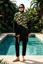 Sport Lycra Full Covered Hijab Swimsuit 6492 Black03