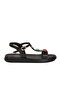 Black Light Stone Detailed Women's Sandals 513083 Z - 3