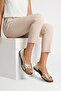 Gold Cross-Strapped Women's Sandals for Daily Stylish Use and Beach Sandals - 4