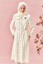 Lace-Up Satin Jacquard Tunic 46592 - 4