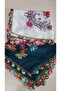 2 Pieces of 100 X 100 Polyester Mixed Crochet Dowry Embroidered Yemeni - 2