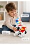 Light-Up Robot Dog Toy with Globe Ball and LED Effects, Interactive Walking Puppy, White and Red - 4