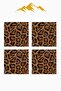 Digital Printed Soft Textured 4-Piece Throw Pillow Cover Set Krl0130 - 3
