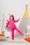 Heroine Patterned Bag and Masked 100% Cotton Girls' Pajama Set - 2
