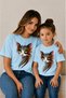 Mother Child Oversize T-Shirt Combination Twin T-Shirt 100% Cotton Comfortable Fit (Sold as a Single Item)