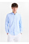 Blue Men's Buttoned Tailored Fit Shirt Ace201262060 - 3