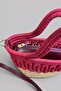Siena Mini Women's Bag - Handmade Straw Textured Shoulder and Hand Bag with Leather Pouch - 5