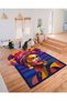 Sdt Fish Theme Patterned Modern Woven Base Decorative Carpet Mosso3463 - 2