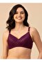 حمالة صدر مبطنة بتغطية كاملة من LACY - مقاس 32E - لون نبيذي - 3