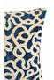 Lora Premium Woven Indigo Throw Pillow Cover 43X43 - 3