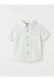Boy's Muslin Shirt + Striped Green Balloon Jeans Set - 2