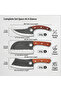 3-Piece Professional Kitchen Knife Set, Hammered Sharp Blades for Meat, Vegetables and Fruit, Ergonomic Handle Chef Knives for Home Cooking, Cooking Enthusiasts and Culinary Chefs - 5