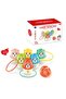 3-in-1 Bowling Game Set for Kids Colored Bear Pins Ring Toss Ball Throwing Indoor Play Toys - 3