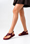 Calivora Cherry Rustic Women's Buckle Flat Comfortable Sole Stylish Daily Flip-Flop Sandals - 7