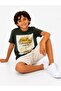 Boy's Palm Oasis Printed Muslin Shorts Set Khaki Beige Summer 2-Piece Set - 2