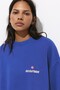 Güneş grafikli mavi sweatshirt - 6