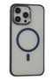 Urr iPhone 15 Pro Max Pvdss Lens Titanium Edge Magsafe Cover - Navy Blue - 2