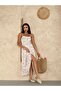 Women's Floral Patterned Rope Strap Summer Dress - 2