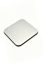 4Pcs Metal Top Wooden Base Silver Color Sand Pattern Wooden Turkish Coffee Cup Tea Mug Home Office Coasters Underlay - 3