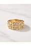 Hasir Model Zircon Stone Gold Ring - 4