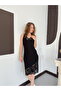 D 3043 Lace Detailed Strap Dress - Black |   D3043 - Black - 4