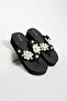 Suzan Platform Sole Beaded Flip Flops - 4