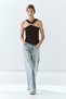 Halter yaka mücevher askılı top
