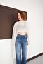 Asymmetric chiffon see-through tulle crop cape