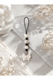 Y2K Pearl & Bow Detailed Phone Charm |   Camera · Thermos · Bag Compatible |   Handmade Stylish Accessory - 3