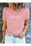 Women's Mix Printed Crew Neck Regular Fit T-Shirt