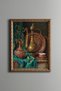 Vintage Antique Pitcher and Engraved Decorative Object - Vintage Patterned Frame - Fine Model