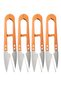 4-Piece U-Shaped Thread Snips with Sharp Tips for Sewing, Embroidery, Crafts and Pruning - 2