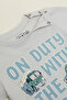 Typography Print T-Shirt with Crew Neck and Short Sleeves - 4