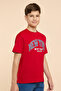Typography Print T-Shirt with Crew Neck and Short Sleeves - 4