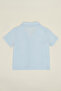 Embroidered Shirt with Revere Collar and Short Sleeves - 2