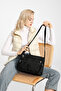 Multi-Pocket Daily Medium Size Waterproof Crinkle Fabric Women's Shoulder Bag Beige - 6