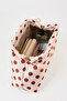 Women's Nehir Cream-Tan Polka Dot Lined Handbag and Shoulder Bag with Removable Chain Strap - 4