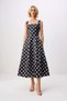Women's Square Neck Thick Strap A-Line Midi Satin Woven Cocktail Evening Dress Casual Comfortable Modern - 4