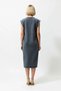 Women's Large Size Midi T-Shirt Dress Washable Ay Sleeve Crew Neck 100% Cotton Relaxed Fit Casual - 5
