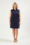 Women's Plus Size Sleeveless Shirt Collar Woven Dress %100 Cotton A-Line Cut Midi Length Daily Casual - 4