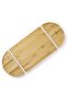 Carbonized Bamboo Cutting Board Set of 2, Large Chopping Board for Kitchen with Cheese Board Serving Platter, 16x12 & 12x12 Inch Natural Bamboo Butcher Block for Meat Vegetables Cheese - 5