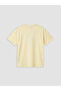 Yellow Petite Crew Neck Gathered Blouse - 7