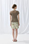 Linen Short Sleeve Knitwear Cardigan - Brown - 6