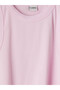 Lcw Kidscrew Neck Ribbed Girls' Undershirt - 4